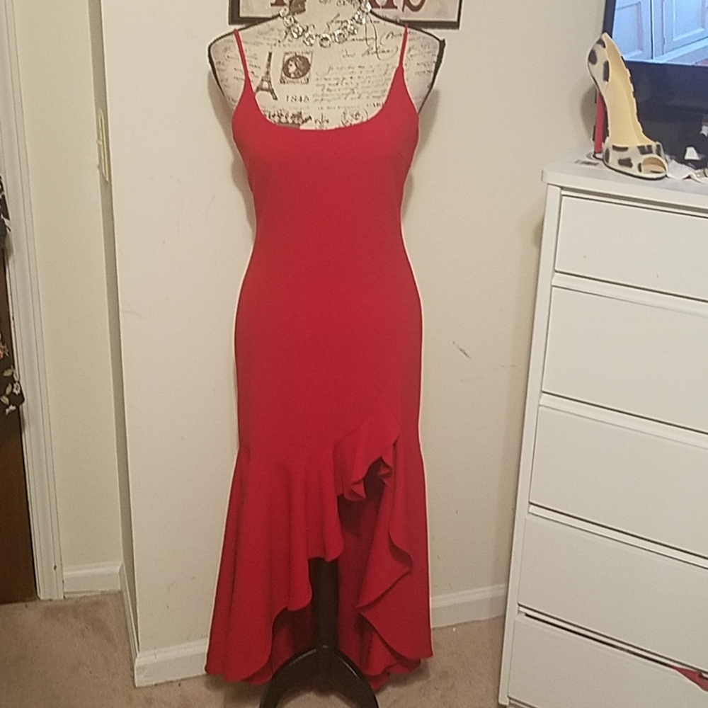 Long red dress by Saints secrets